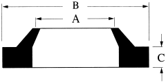 AN Style Urethane Wiper Ring, 5.00 Inch Rod Diameter, 5.43 Inch Groove OD,  Inch Groove Width