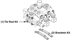 Sectional/Monoblock Directional Valve WALVOIL TIE ROD KIT FOR A 2-SECTION SD8
