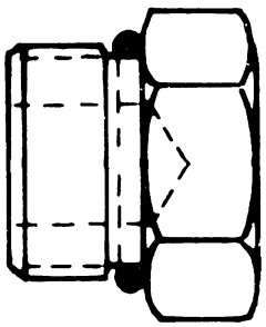 Stainless Steel Adapter, 9/16-18 Male SAE O-Ring Boss (Straight Thread O-Ring) Plug