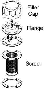 Filler-Breather, 3.74 in. Plastic basket, without pressurisation