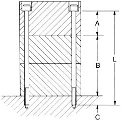 Valve Mounting Bolt Kit, 10-24 X 3, 4 Per Pack