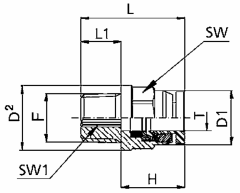 Brass Push Tube Fitting, 0.50 Inch Tube OD To 1/4 NPTF Male, Straight