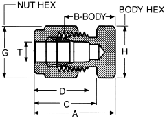 Stainless Steel Duolok Tube Fitting, 0.75 Inch Tube OD Cap