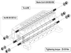 VD6A Series Kit for 8-section valve assembly
