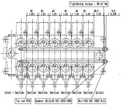 VD10A Series Assembling kit for 2 section valve assembly