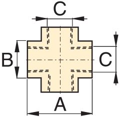 Steel Pipe Adapter For 10000 PSI Systems,  Female ENERPAC 3/8 IN CROSS FITTING