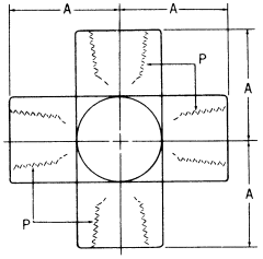 Steel Adapter, 1/4-18 Female NPT Cross