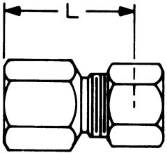 Brass Compression Tube Fitting, 1/2 in Tube to 1/2 in Female NPT, Straight