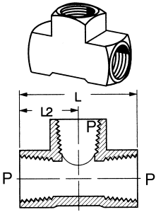 Brass Female NPT Tees