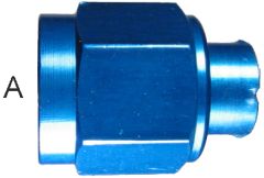 Blue Anodized Aluminum (AN 929) Female JIC 37 deg Flare Caps