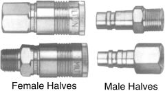 G Style 1/2 Inch Air Couplers, Up To 300 PSI