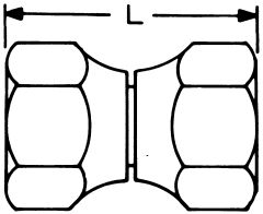 Brass Adapter,  Female SAE 45 deg Flare Union