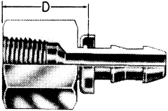 Brass Reusable Socketless Fittings, Female NPT, Straight