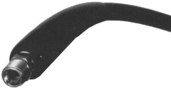 Black Flexible Hose Bend Restrictor, 0.84 Inch Hose ID, 7.00 Inch Long