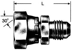 Steel Adapter, 1-11 Female BSPP (British Parallel) To 1-5/16-12 Male JIC 37 deg Flare, Straight