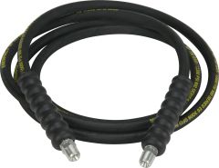 Heavy-Duty Rubber High Pressure Hydraulic Hose Assembly, 0.25 in ID, 10 ft Long, 3/8 in NPT Ends