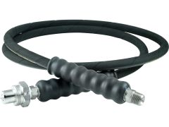 Heavy-Duty Rubber High Pressure Hydraulic Hose Assembly, 0.25 in ID, 6 ft Long, 3/8 in NPT & CH604 Ends