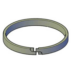 Cast Iron Piston Ring, 4.00 Inch OD, 0.187 Inch Width, 0.14 Inch Wall Thickness