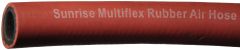 Sunrise Multiflex Rubber Air Hose, Red, 1.00 Inch OD, 0.63 Inch ID, Up To 300.00 PSI