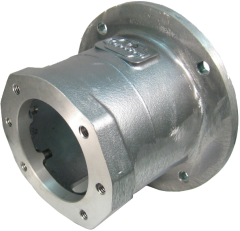 Horizontal Pump/Motor Mounts, Cast Aluminum, SAE A 2(4) Bolt Pump Flange, For 182TC - 256TC Range NEMA Size Motors, 6.81 Inch Face-To-Face