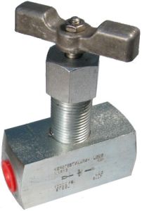 Steel Barstock Inline Needle Valve,  Ports, Up To 10000 PSI
