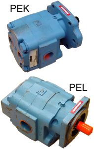 Box Motor With Internal Check Valves For Bi-Rotational Capability, 5.15 cu in/rev, 4 Bolt SAE B Mounting Flange, 13 Tooth SAE B Splined Shaft, 1-1/4 NPT Side and Rear Ports, Bi-Rotational, Case Drain