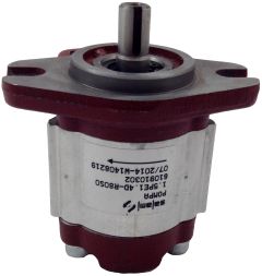 1.5PE Series Aluminium Gear Pump, 0.38 cu in/rev, 2-Bolt SAE AA Mounting Flange, 1/2 St. Keyed  x 1.06 long  SAE AA Shaft, SAE -8 Side Inlet, SAE -6 Side Outlet, CW Rotation