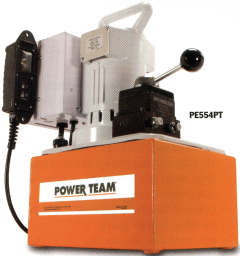 PE55 Series Single-Phase 2-Speed Pump,  Motor, Remote On-Off Motor Control (220VAC), 10 ft,  Valve, Pump on, manually shift valve to extend or retract, manually shift valve to hold