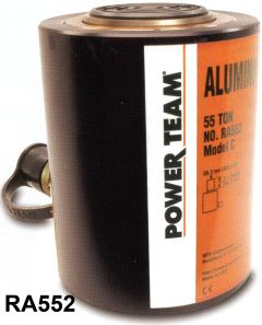 RA Series Aluminum Single-Acting Cylinder, 100 Ton,  Inch Rod,  Inch Stroke