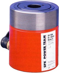RH Series Center Hole Single-Acting Cylinder, 20 Ton,  Inch Rod,  Inch Stroke