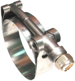 All Stainless Steel T-Bolt Clamp For 3-1/2 Inch Hose ID, 3.87 - 4.44 Inch Hose OD Range