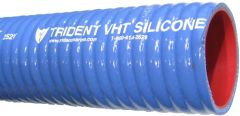 Corrugated Blue Very Hi Temperature Silicone Rubber Wet Exhaust Hose, 3.00 Inch ID, Up To  PSI