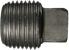 Malleable Iron Pipe Fitting, 1-1/2 Inch Square Head Plug