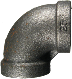 Malleable Iron Pipe Fitting, 1/8 Inch 90 deg Elbow