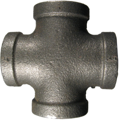 Malleable Iron Pipe Fitting, 2 Inch Cross
