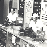 Hydraulic Supply Company store in the 1970s showing staff at the counter