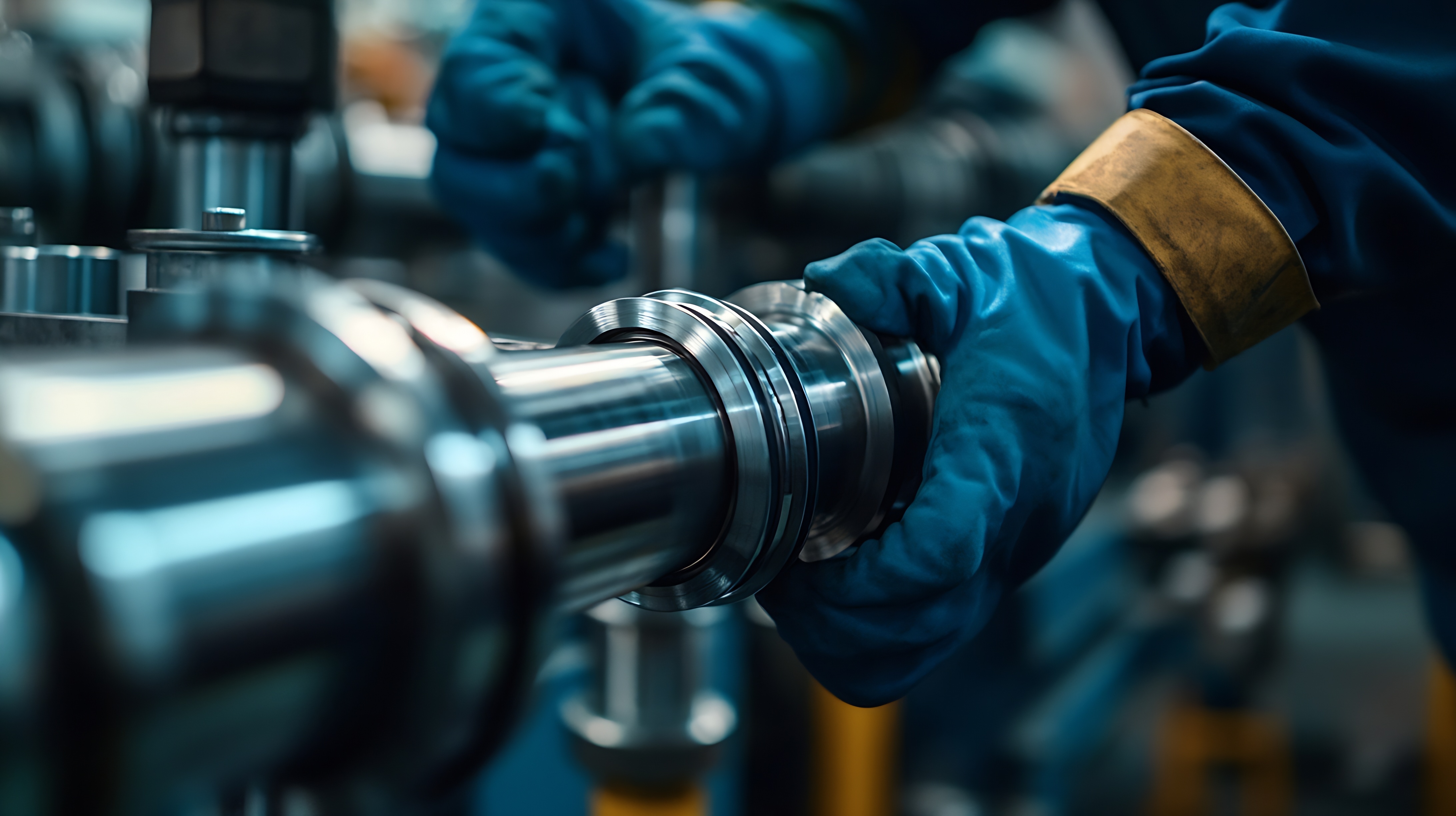 Hydraulic cylinders in factory