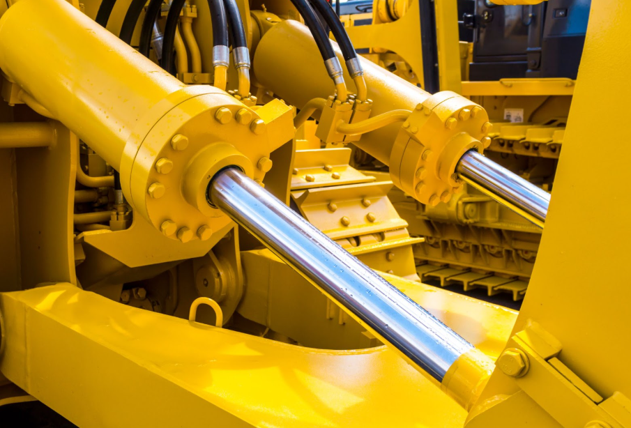 How hydraulic system works on construction machinery