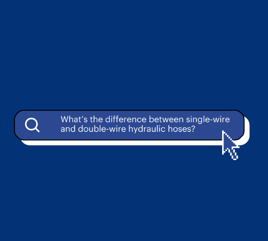 What's the difference between single-wire and double-wire hydraulic hoses?