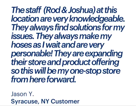 Syracuse NY Customer Review
